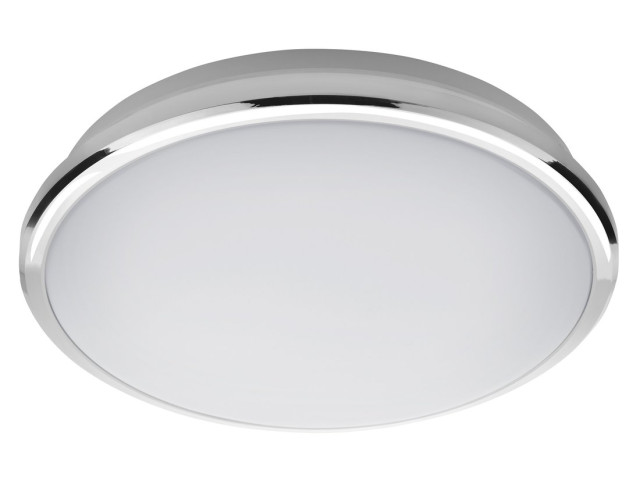 SILVER stropné LED svietidlo pr.28cm, 10W, 230V, studená biela, chróm