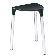 Yannis kúpeľňová stolička 37x43,5x32,3 cm, čierna