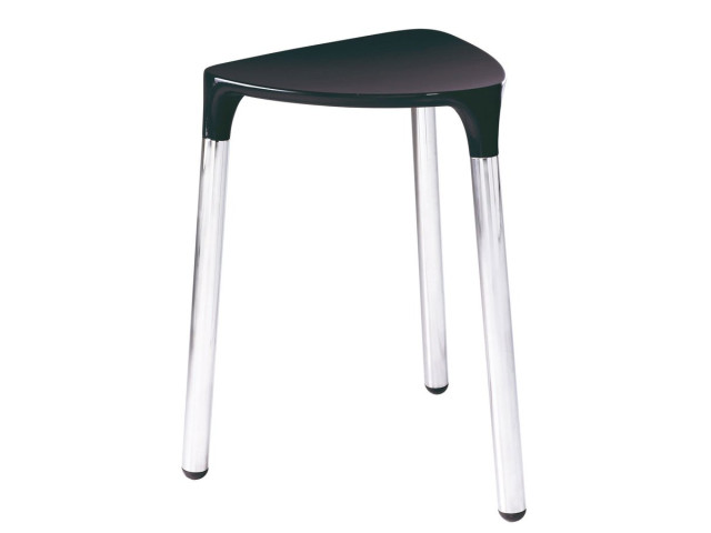 Yannis kúpeľňová stolička 37x43,5x32,3 cm, čierna