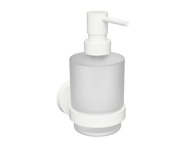 X-ROUND WHITE dávkovač mydla MINI, mliečne sklo, 200ml, biela