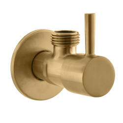 Rohový ventil s keramickou vrchnou časťou 1/2„x3/8“, matná zlatá farba