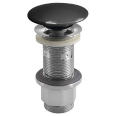 Odtok umývadla 5/4", click-clack, betónová zátka, 10-80 mm, antracitová pololesklá