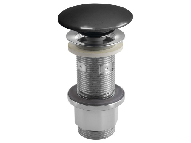 Odtok umývadla 5/4", click-clack, betónová zátka, 10-80 mm, antracitová pololesklá