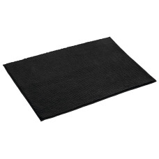 Kúpeľňová rohož CHENILL 50 x 80 cm, 100 % polyester, čierna