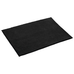 Kúpeľňová rohož CHENILL 50 x 80 cm, 100 % polyester, čierna