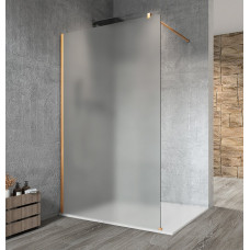 VARIO GOLD MATT jednodielna sprchová zástena na inštaláciu k stene, matné sklo, 1300 mm