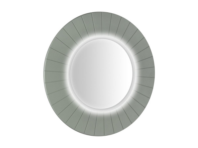 LUMIRO STRIP okrúhle zrkadlo s LED osvetlením v ráme ø 75 cm, zelené LUMIRO STRIP okrúhle zrkadlo s LED osvetlením v ráme ø 75 cm, zelené