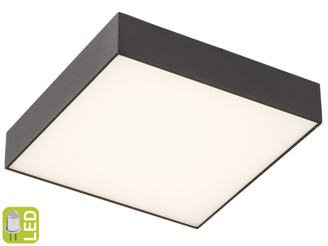 RISA stropné svietidlo LED 30W, 300x55x300mm, 230V, čierna