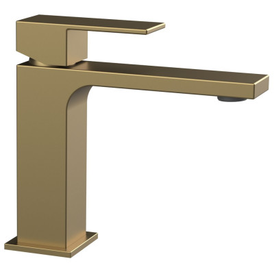 CUBEMIX stojanková umývadlová batéria bez výpuste, zlato mat CUBEMIX stojanková umývadlová batéria bez výpuste, zlato mat