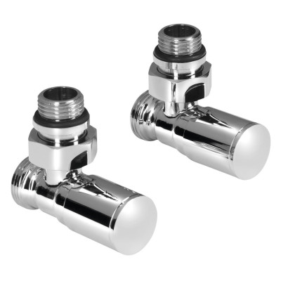 C-START súprava ventilov, manuálny rohový, chróm