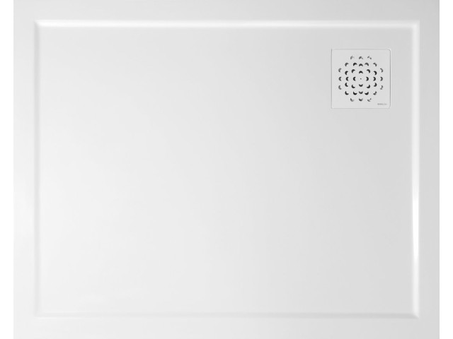 Sprchová vanička XENA z liateho mramoru, obdĺžniková 100x80cm, biela