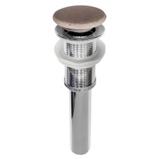 Umyvadlový vývod 5/4“, click-clack, betónová zátka, biely pieskovec