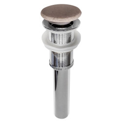 Umyvadlový vývod 5/4“, click-clack, betónová zátka, biely pieskovec