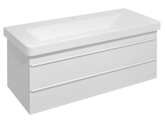 SITIA umývadlová skrinka 101,4x50x44,2cm, 2xzásuvka, biela matná