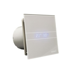 E-100 GSTH kúpeľňový ventilátor axiálny s automatom, 4W / 8W, potrubia 100mm, strieb