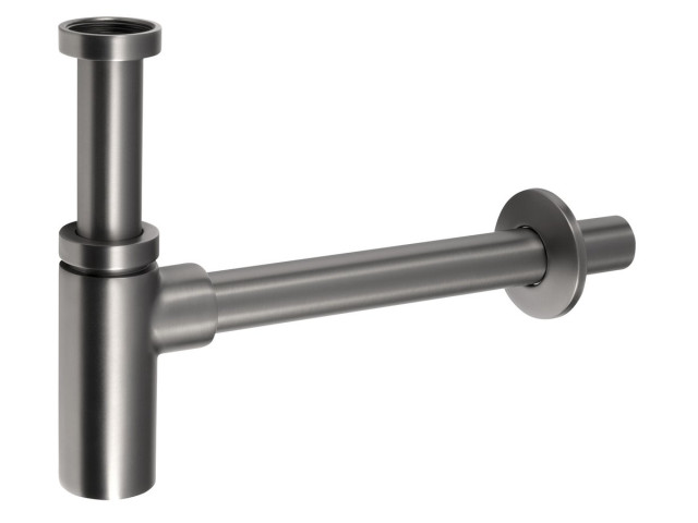 Umyvadlový sifon 5/4", odpad 32mm, kulatý, gun metal Umyvadlový sifon 5/4", odpad 32mm, kulatý, gun metal