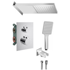 KIMURA podomítkový sprchový set s termostatickou batériou, box, 3 výstupy, chróm