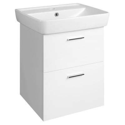 Umyvadlová skrinka ZOJA so zásuvkami, 41,5 x 50 x 35,5 cm, biela