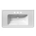 CLASSIC keramické umývadlo 90x50cm, 3 otvory, biela ExtraGlaze