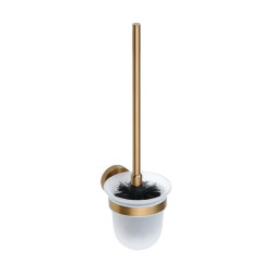 X-ROUND COPPER WC závesná kefa, matné sklo, matná meď