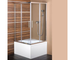CARMEN sprchová štvorcová zástena 800x800x1650mm, číre sklo