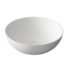 THIN okrúhle umývadlo na dosku, 39x14,5cm, biela mat