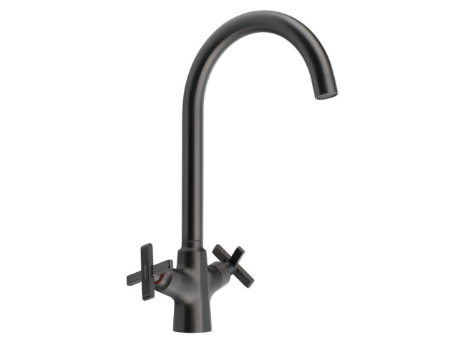 XELLA stojaca batéria k umývadlu, gun metal XELLA stojaca batéria k umývadlu, gun metal