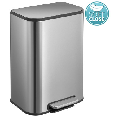 Odpadkový koš 5l, Soft Close, nerez mat