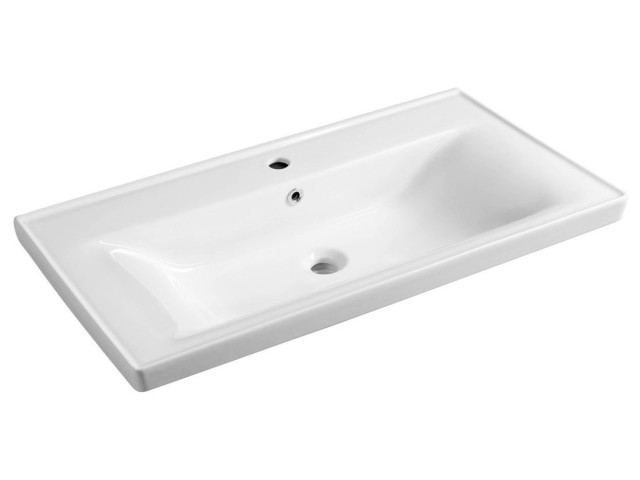 SAVA 90 keramické umývadlo na montáž do skrinky 90 x 46 cm, biele