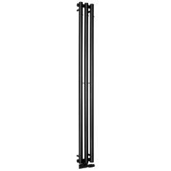 Vykurovacie teleso PILON 196x1800mm, s tromi háčikmi na uteráky, čierna podložka