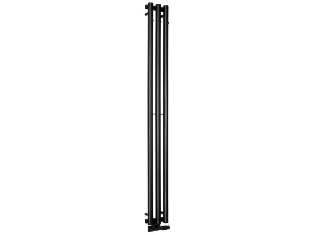 Vykurovacie teleso PILON 196x1800mm, s tromi háčikmi na uteráky, čierna podložka