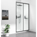 SIGMA SIMPLY BLACK sprchové dvere posuvné 1100 mm, číre sklo