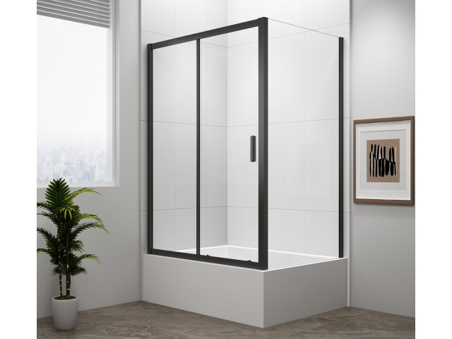 DEEP BLACK obdélníkový sprchový kout 1100x750mm L/P varianta, čiré sklo