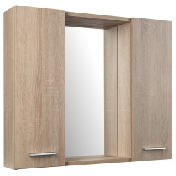 ZOJA/KERAMIA FRESH STRIP galéria s LED osvetlením, 70x60x14cm, dub platina