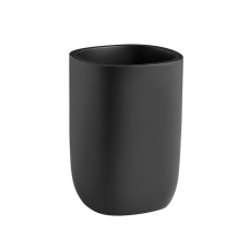 YLENIA stojaca sklenená pohár, čierna