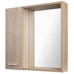 ZOJA/KERAMIA FRESH STRIP galéria s LED osvetlením, 60x60x14cm, ľavá, dub platina