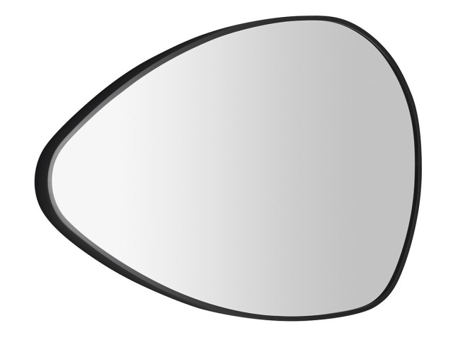 STEN zrkadlo v ráme 80x51cm, čierna mat
