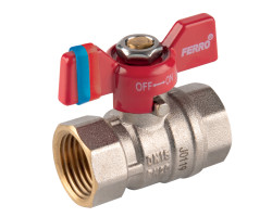 Guľový kohút, motýlik MM G3/4“ PN20