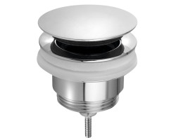 Umyvadlový vývod 5/4“, click-clack, veľká zátka, 10-45 mm, chróm