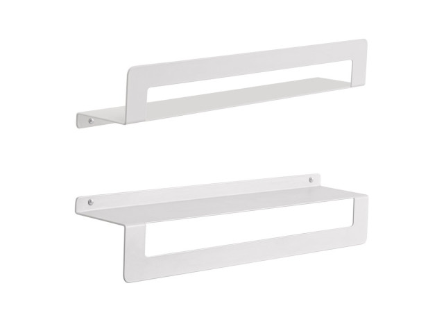 CLEO polička s držiakom na uteráky 500 mm, matná biela