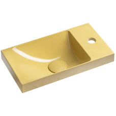Betónové umývadlo AGOS 40 x 22 cm, ľavé/pravé, žlté pololesklé