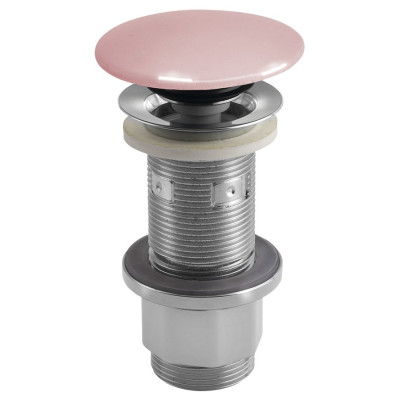 Odtok umývadla 5/4", click-clack, betónová zátka, 10-80 mm, ružová pololesklá Odtok umývadla 5/4", click-clack, betónová zátka, 10-80 mm, ružová pololesklá