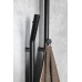 DUOPASSO elektrický sušiak uterákov s časovačom, 122x1700mm, 45 W, čierna mat