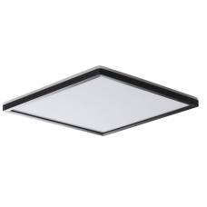 AZPO stropné LED svietidlo, 420x420mm, 22W, IP54, čierna matná