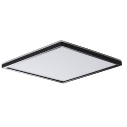 AZPO stropné LED svietidlo, 420x420mm, 22W, IP54, čierna matná