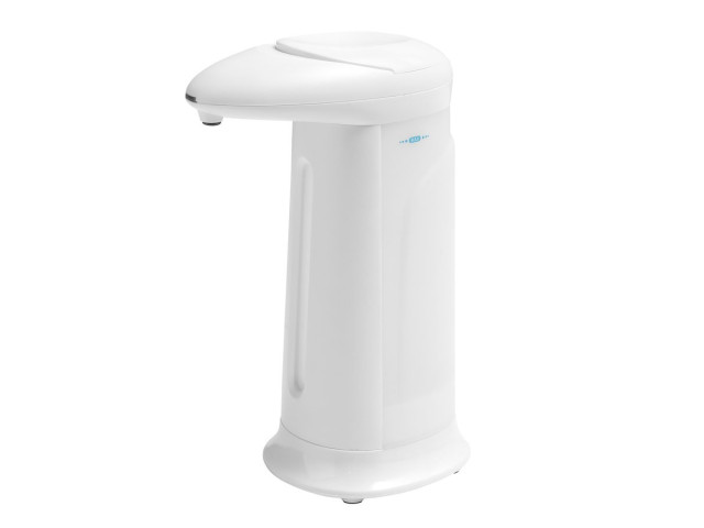 Bezdotykový dávkovač mydla na postavenie, 350 ml, 83x196x135mm, ABS/biela