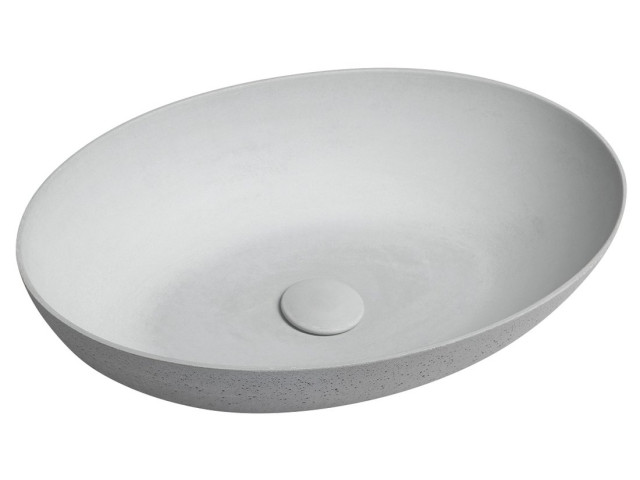 FORMIGO betónové umývadlo, 60x14,5x40,5 cm, šedá