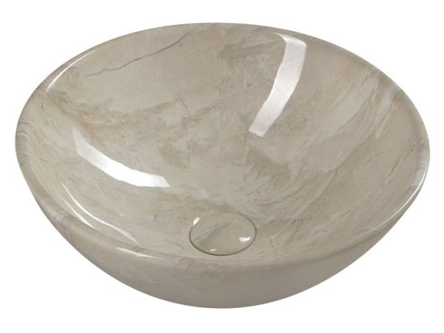 DALMA keramické umývadlo 42x42x16,5 cm, Marfil