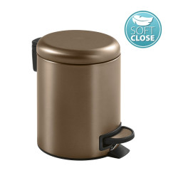 Odpadkový kôš POTTY 5 l, Soft Close, matná meď