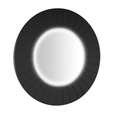 LUMIRO STRIP okrúhle zrkadlo s LED osvetlením v ráme ø 75 cm, carina